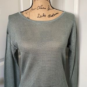 NWT WHBM Sage Green Long-Sleeve Top - Size Small